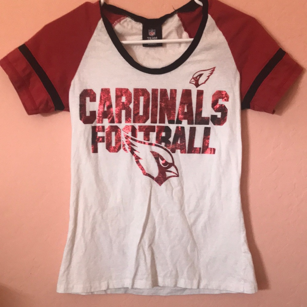 Cardinals white with red shirt